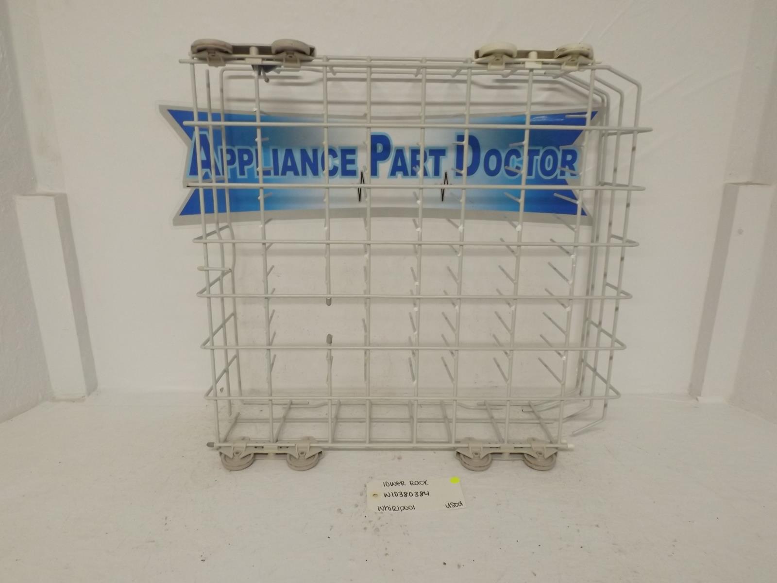 Whirlpool Dishwasher W10380384 Lower Rack Used Whirlpool Dishwasher W10380384 Lower Rack Used